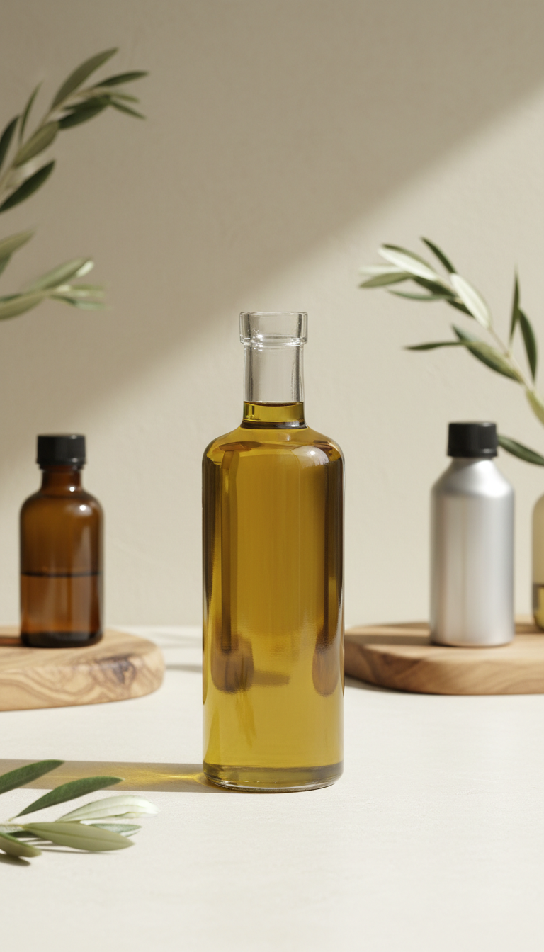 Kaltgepresstes ligurisches Olivenöl Glasflasche